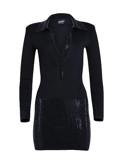 Santana Embellished Knit Dress