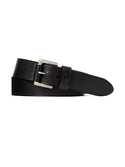 Pebbled Leather Belt