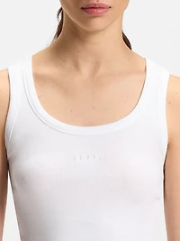 Stretch-Cotton Slim-Fit Vest with Ribbed Structure