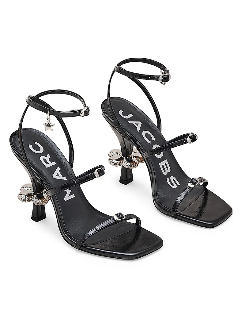 The Daisy Heel 100MM Leather Sandals