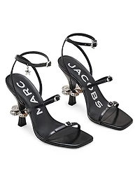 The Daisy Heel 100MM Leather Sandals