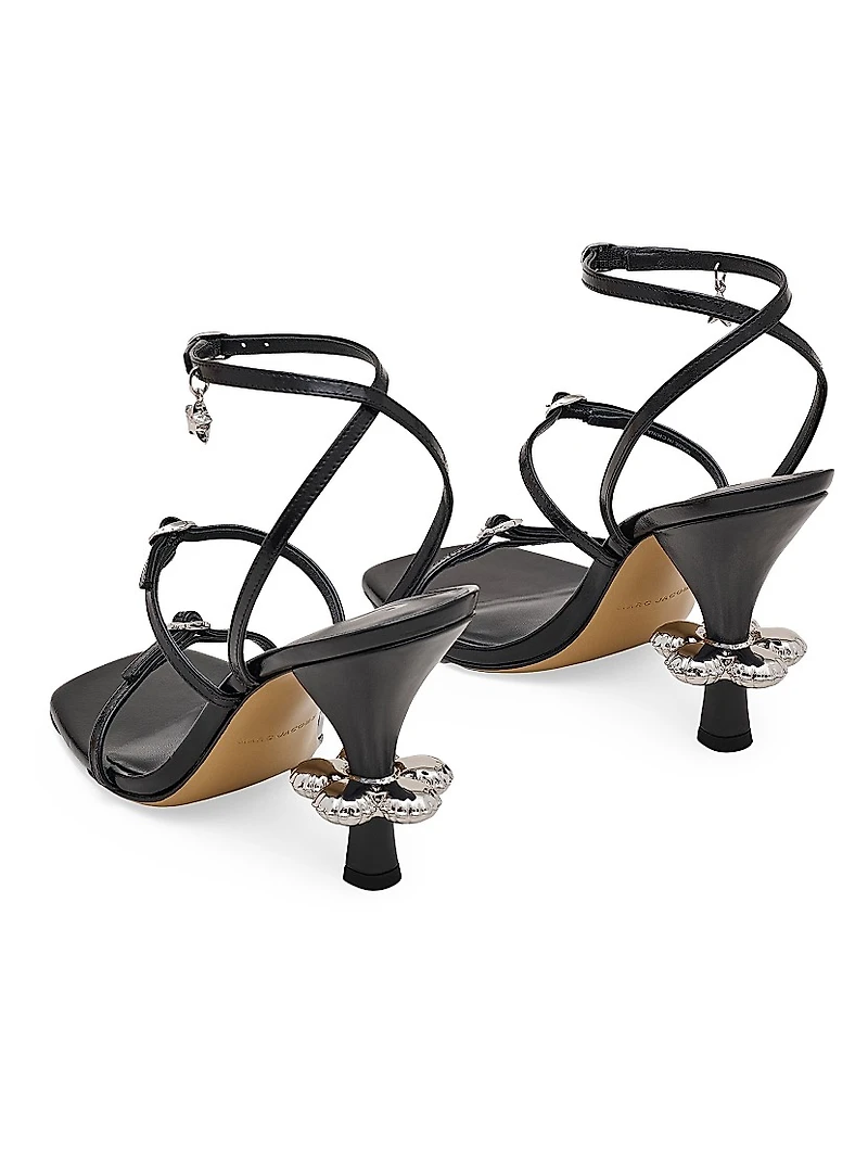 The Daisy Heel 100MM Leather Sandals