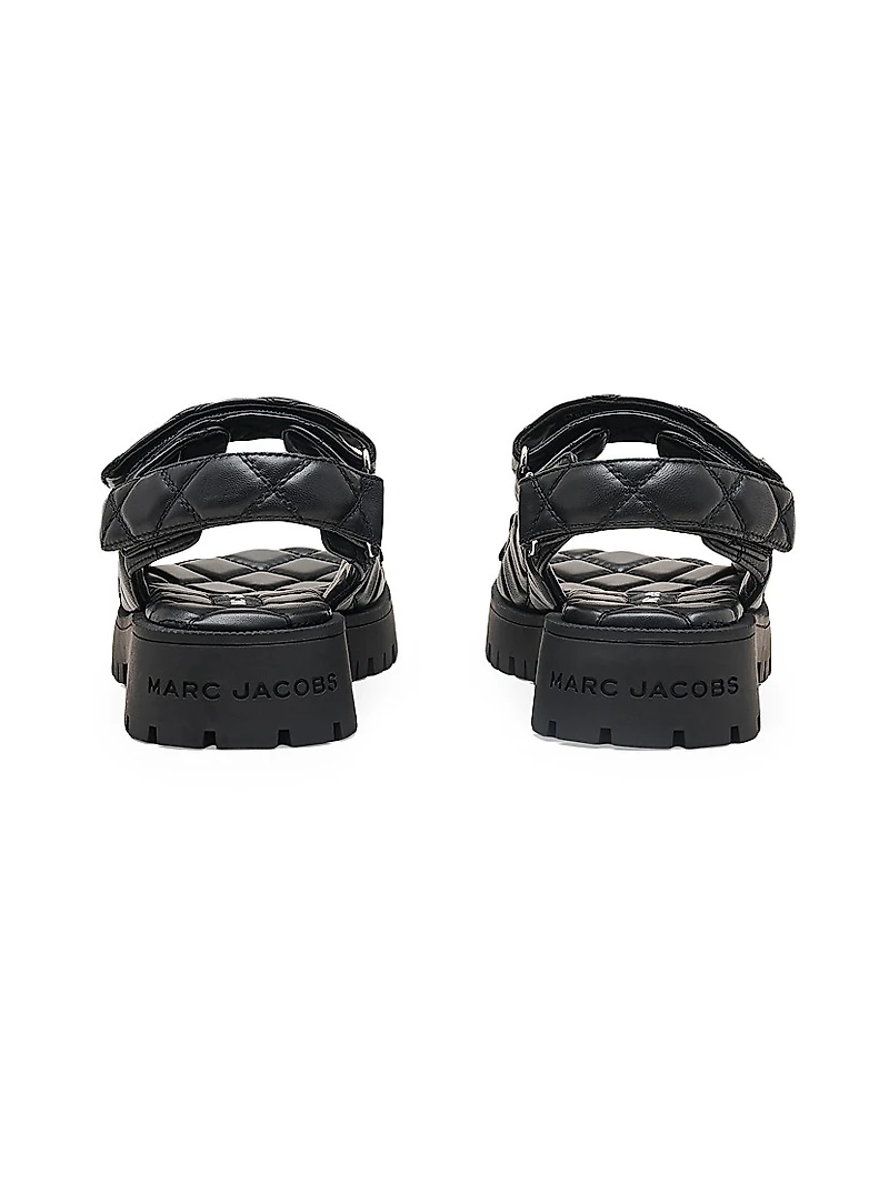 The J Marc Quilted Leather Sandals