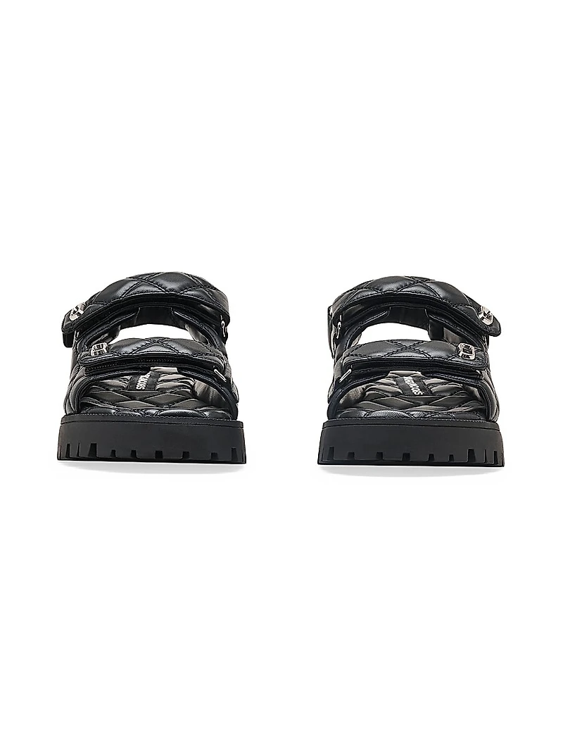 The J Marc Quilted Leather Sandals
