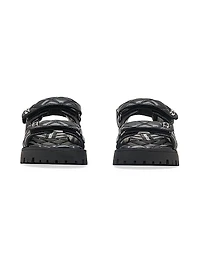 The J Marc Quilted Leather Sandals