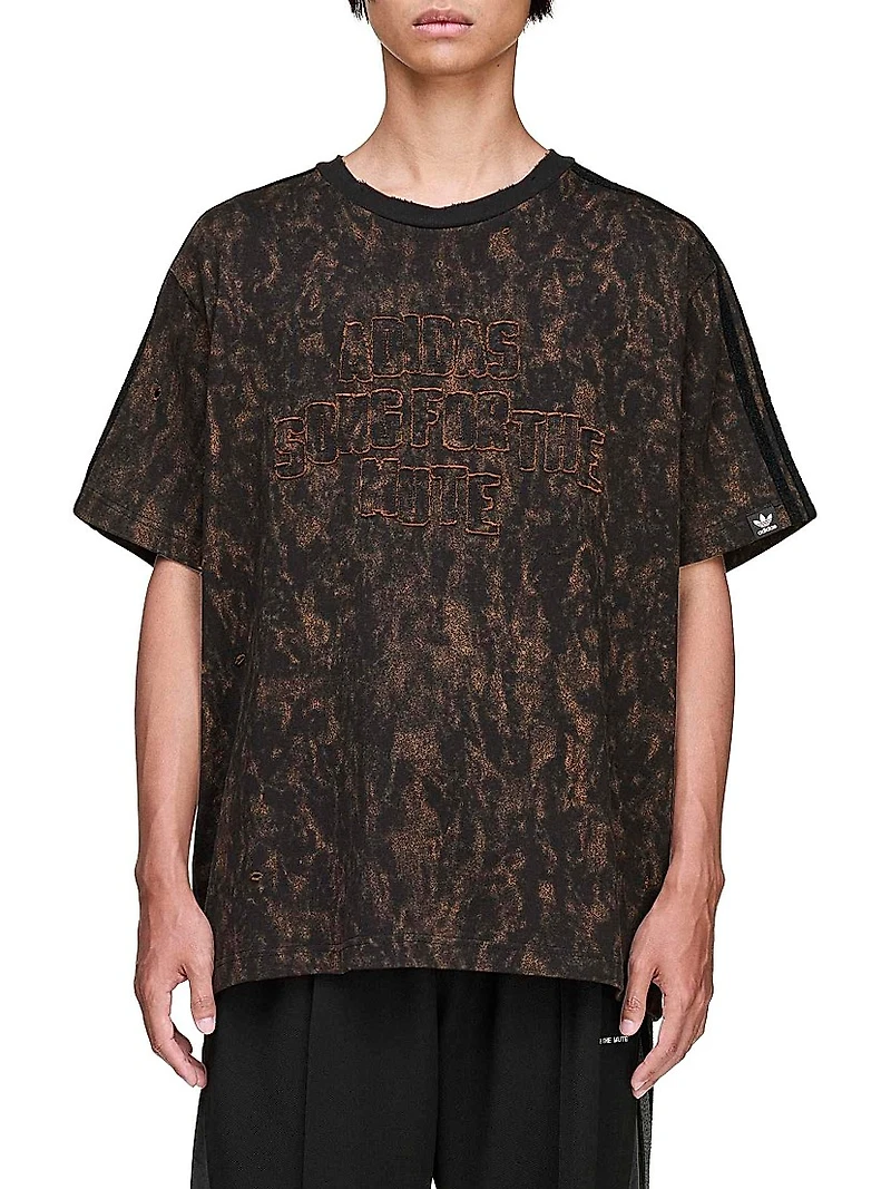 adidas x SFTM ADI006 Logo-Embroidered Cotton Crewneck T-Shirt