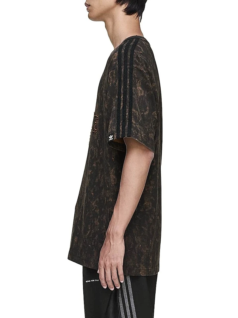 adidas x SFTM ADI006 Logo-Embroidered Cotton Crewneck T-Shirt