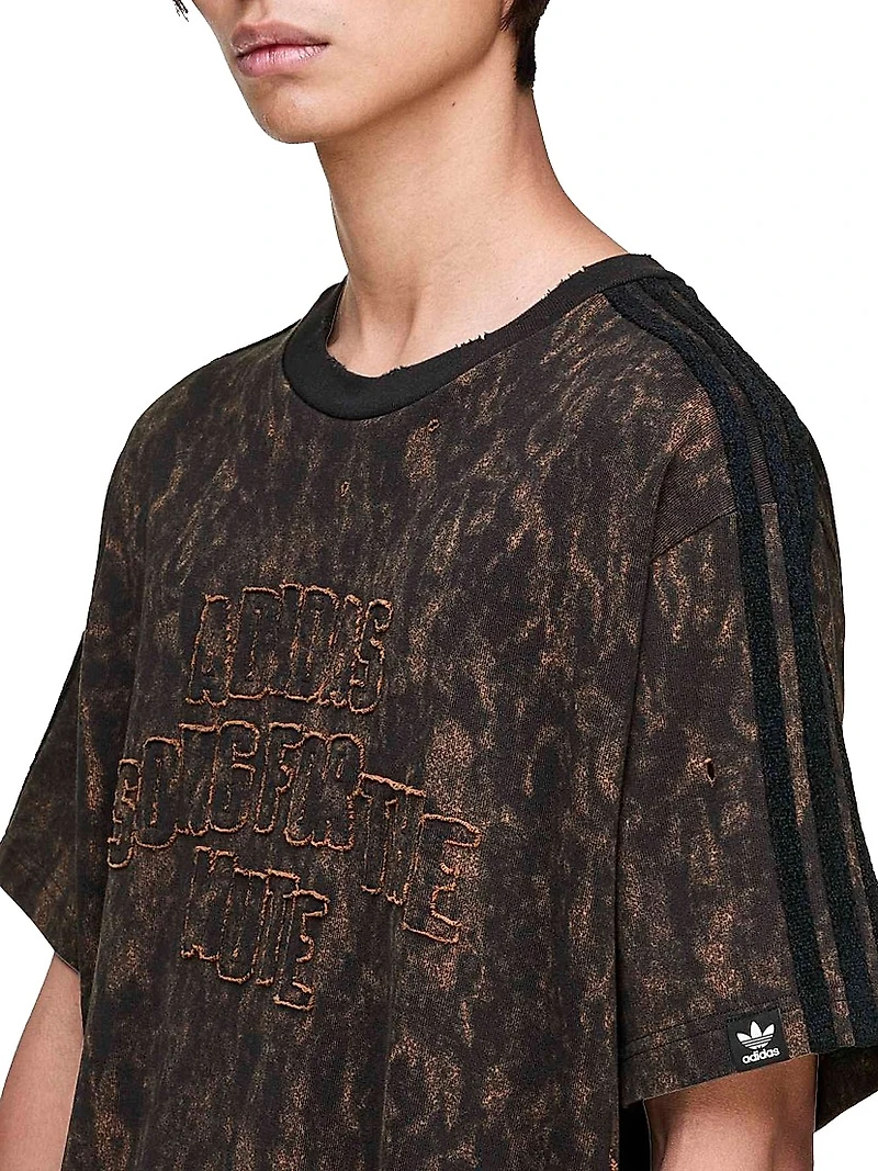 adidas x SFTM ADI006 Logo-Embroidered Cotton Crewneck T-Shirt