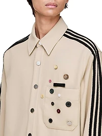 adidas x SFTM ADI006 Button-Detail Oversized Shirt