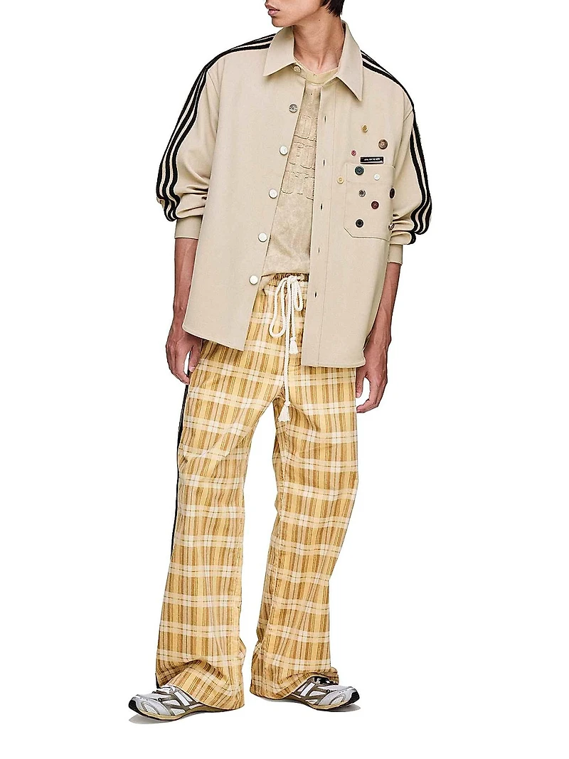 adidas x SFTM ADI006 Button-Detail Oversized Shirt