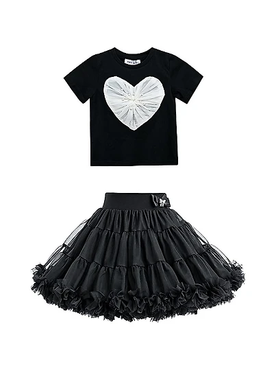 Baby Girl's, Little Girl's & Girl's Valerie Heart Skirt Outfit