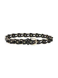 Bali Chain-Link Woven Leather Belt