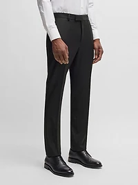 Slim-Fit Trousers Virgin Wool with Stretch