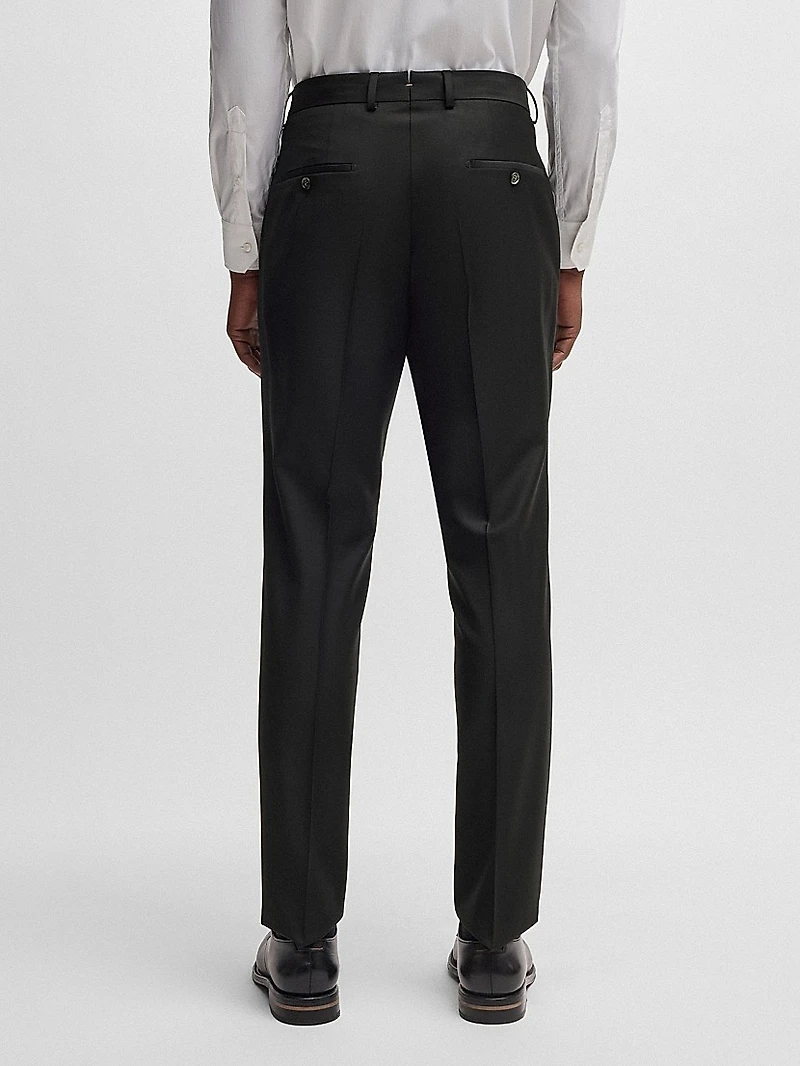Slim-Fit Trousers Virgin Wool with Stretch