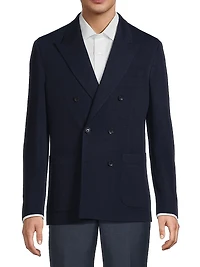 Double-Breasted Wool Blazer
