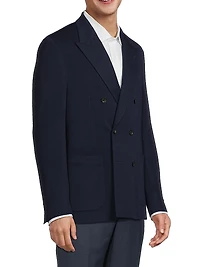 Double-Breasted Wool Blazer