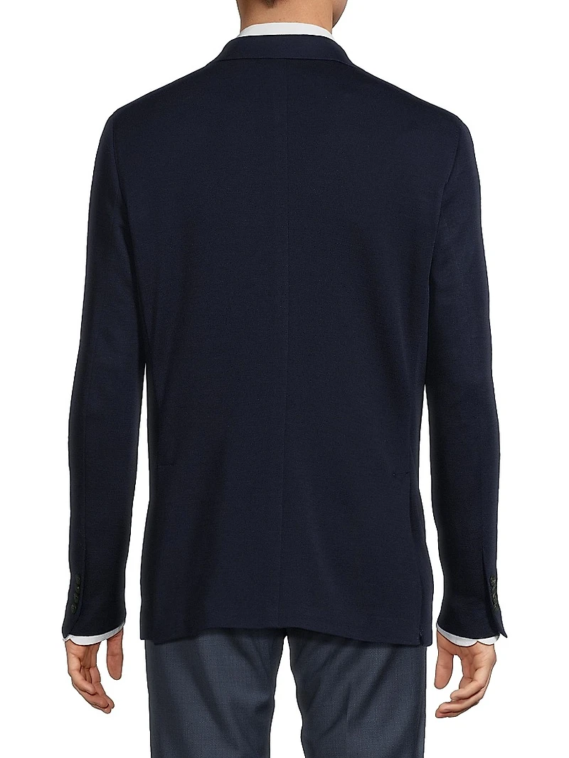 Double-Breasted Wool Blazer