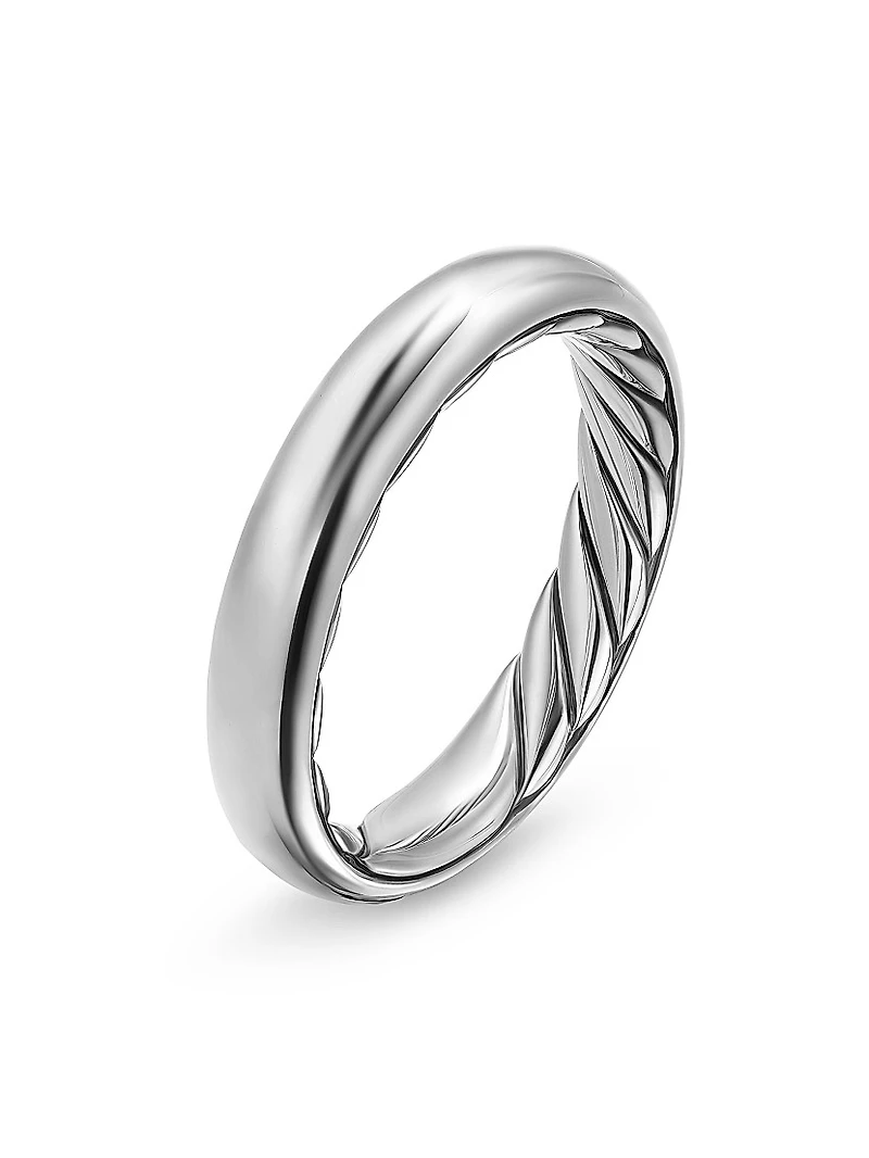DY Mercer Band Ring Sterling Silver, 3.7MM