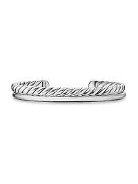DY Mercer Two Row Cuff Bracelet Sterling Silver, 8MM