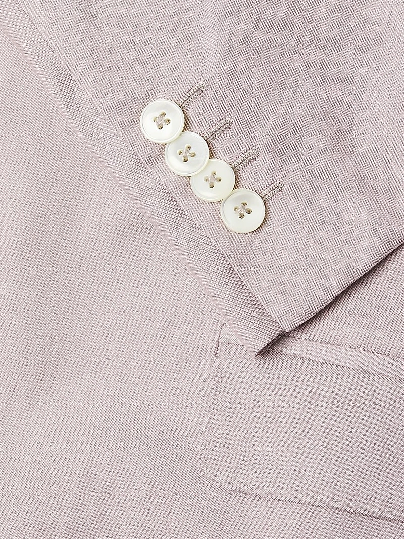 Single-Breasted Wool-Blend Suit