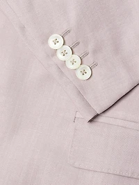 Single-Breasted Wool-Blend Suit