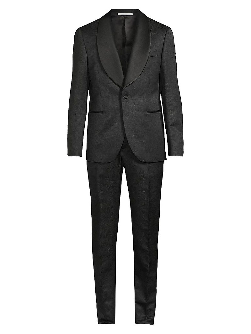 Shawl Lapel Tailored Wool Tuxedo