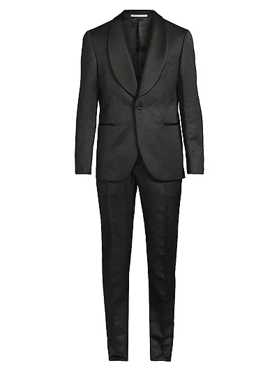 Shawl Lapel Tailored Wool Tuxedo