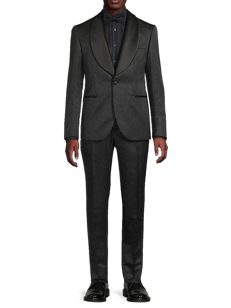 Shawl Lapel Tailored Wool Tuxedo