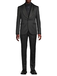 Shawl Lapel Tailored Wool Tuxedo