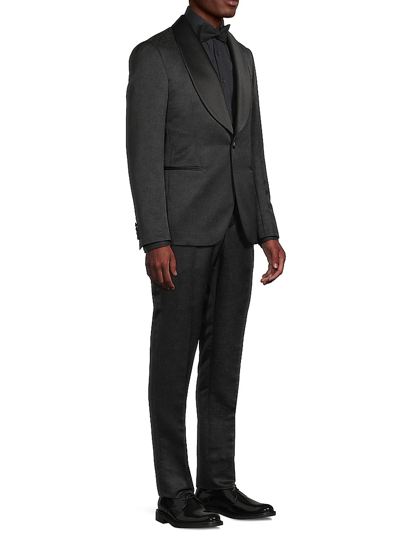 Shawl Lapel Tailored Wool Tuxedo