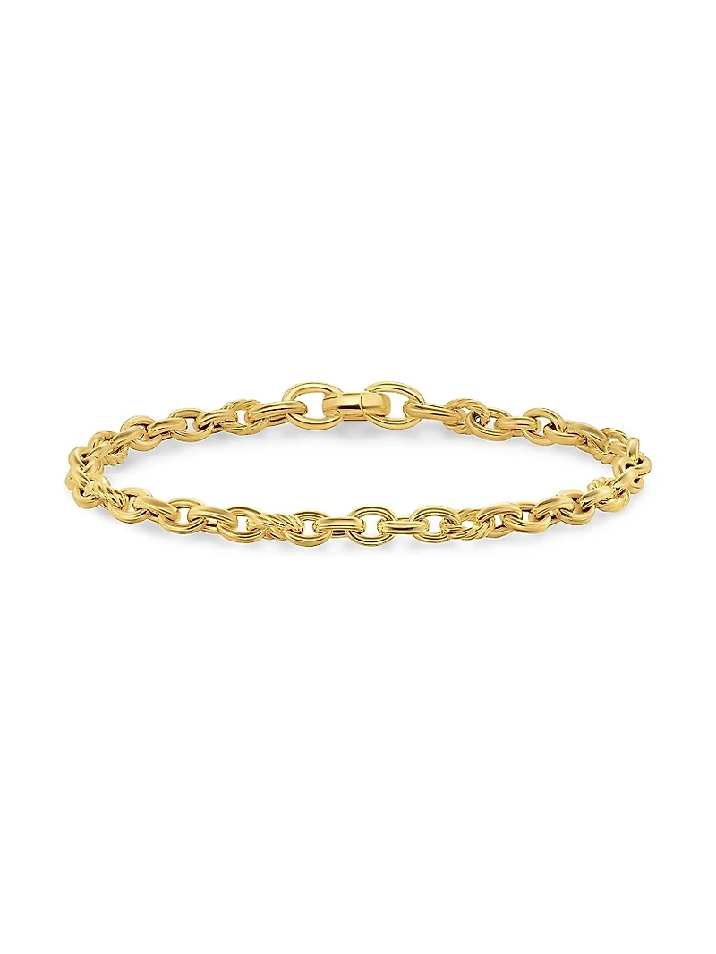 DY Mercer Petite Chain Bracelet 18K Yellow Gold, 4.5MM