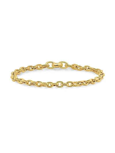 DY Mercer Petite Chain Bracelet 18K Yellow Gold, 4.5MM