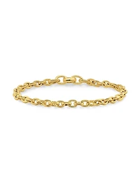 DY Mercer Petite Chain Bracelet 18K Yellow Gold, 4.5MM