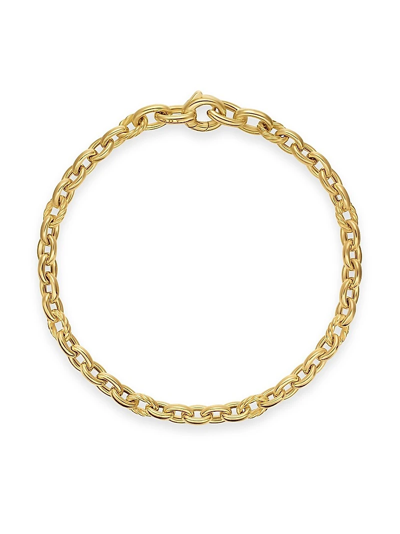 DY Mercer Petite Chain Bracelet 18K Yellow Gold, 4.5MM