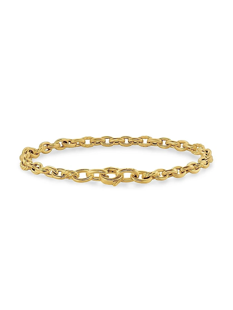 DY Mercer Petite Chain Bracelet 18K Yellow Gold, 4.5MM