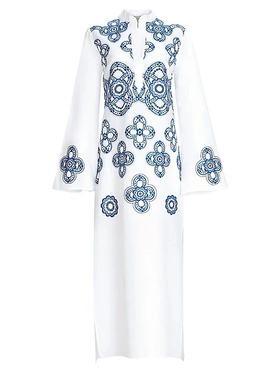 Adalys Linen Blend Tunic Maxi Dress