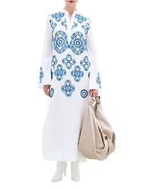 Adalys Linen Blend Tunic Maxi Dress