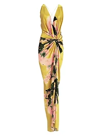 Jazmin Stretch Silk Maxi Dress