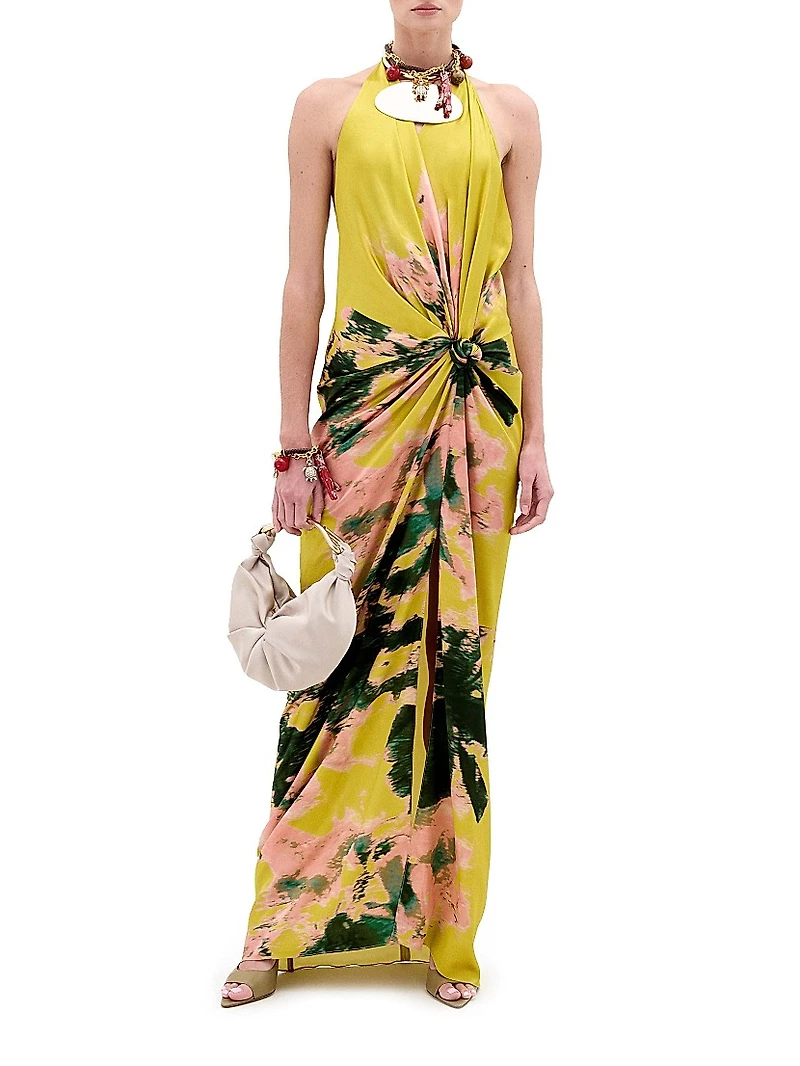 Jazmin Stretch Silk Maxi Dress