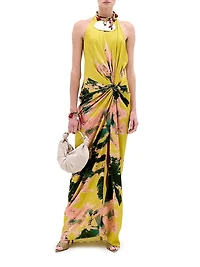 Jazmin Stretch Silk Maxi Dress