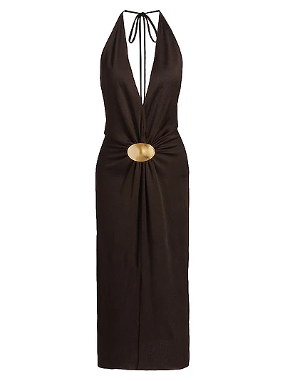 Celina Halter Midi-Dress