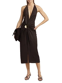 Celina Halter Midi-Dress