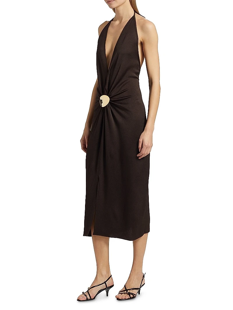 Celina Halter Midi-Dress