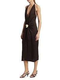 Celina Halter Midi-Dress