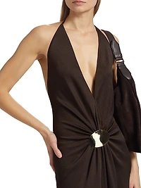 Celina Halter Midi-Dress