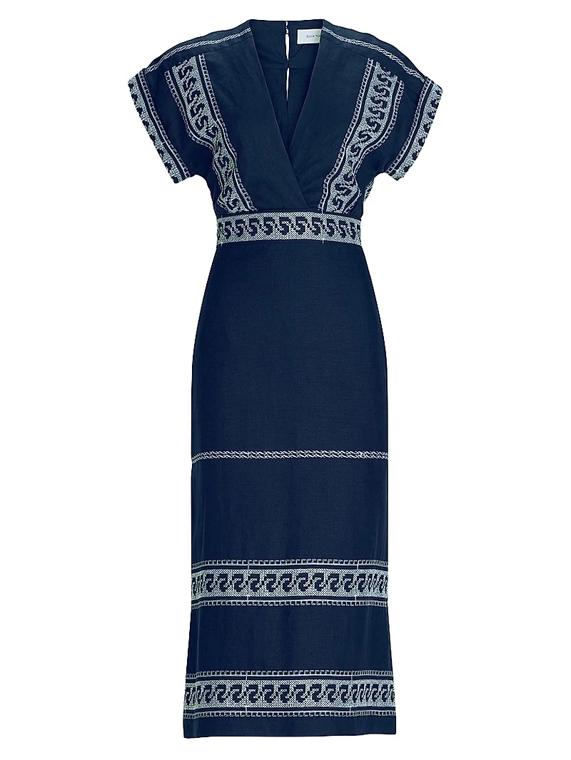 Ady Linen Blend Midi-Dress