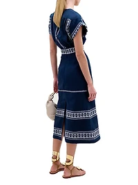Ady Linen Blend Midi-Dress