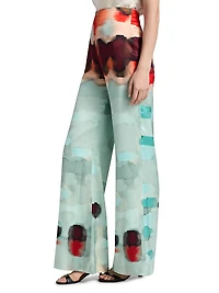 Andie Dyed Wide-Leg Pants