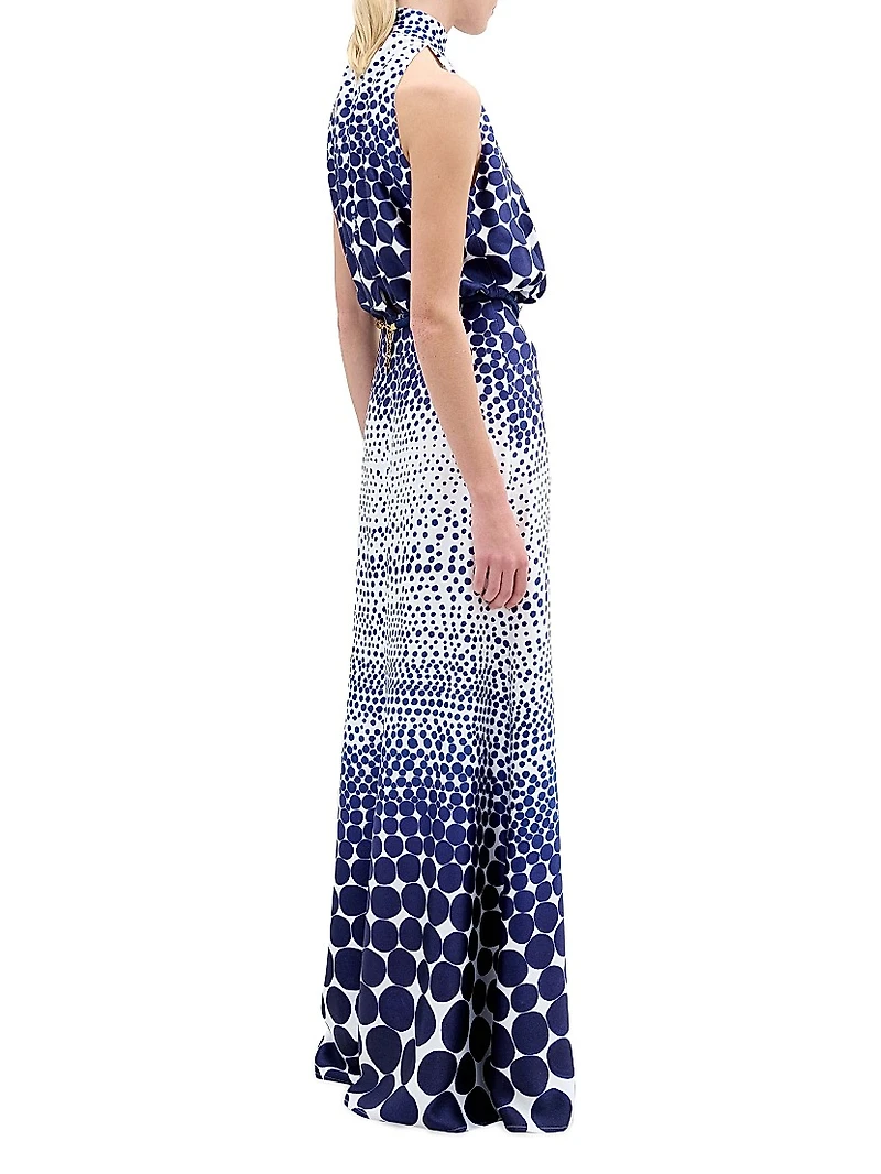 Damara Polka Dot Maxi Dress