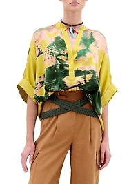 Daia Silk Printed Blouse